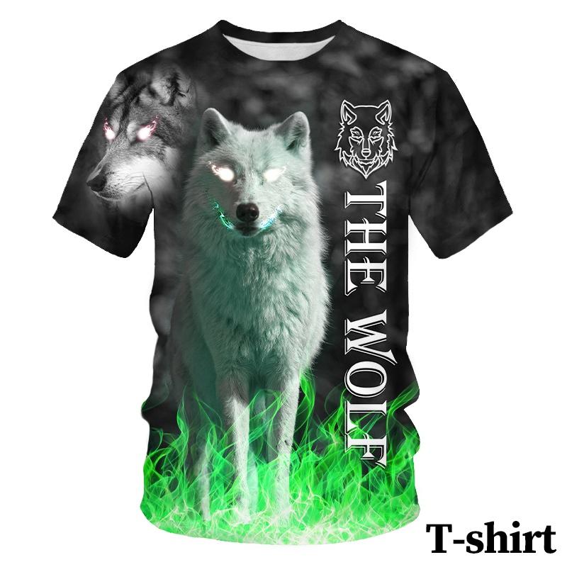 

Новый Волк Крутая Личность Дизайн Мода Мужчины Унисекс Пара Смешные 3D Животный Принт Футболка / Брюки / Шорты