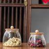 Transparent Glass Storage Jar Large Capacity Tea Storage Jar  Coffee Bean Seasoning