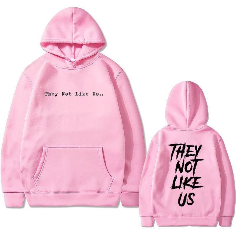 Rappndrick Lamar They Not Like Us Double Sided Print Hoodies Fashion Letter Printed Graphic Sweatshirts Casual Harajuku
