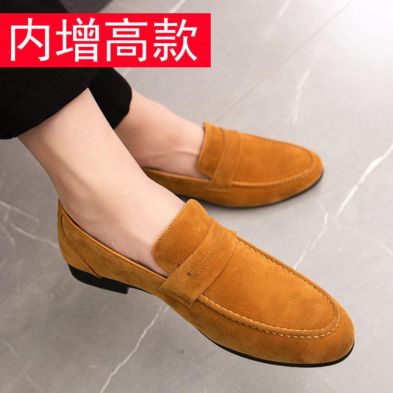 

Black pointed small leather shoes fringed casual shoes British small black shoes 44
