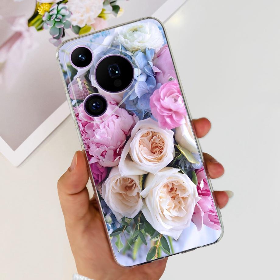 

Luxury Camera Protection Phone Case For Huawei Pura 70 Pro Plus Pura70 70 Pro+ Back Cover CLear Soft TPU Coque Fashion Painting Huawei Pura 70 Pro