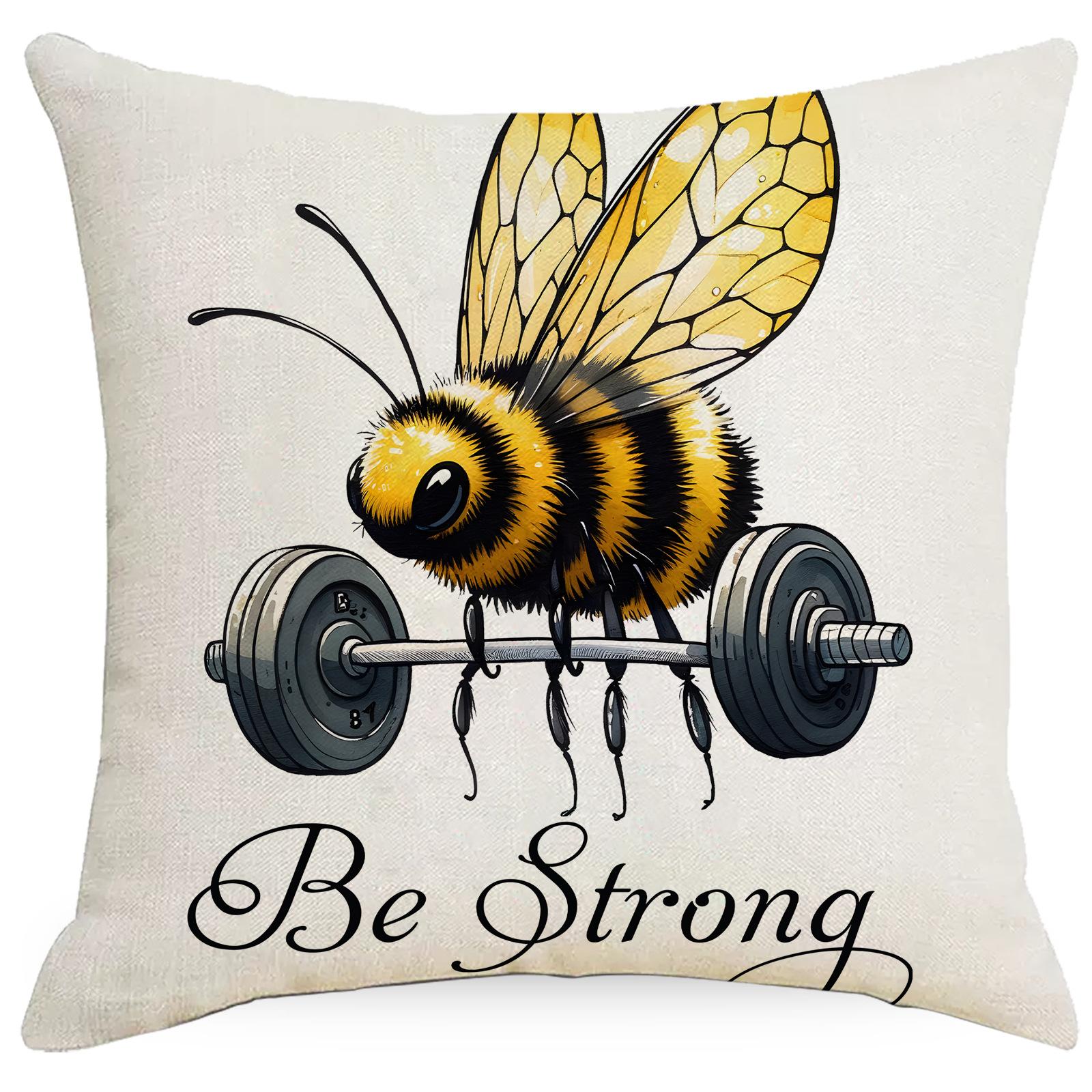 

Новая весенняя наволочка с пчелой и подсолнухом для гостиной, дивана, декоративная наволочка для спальни 45 * 45Cm