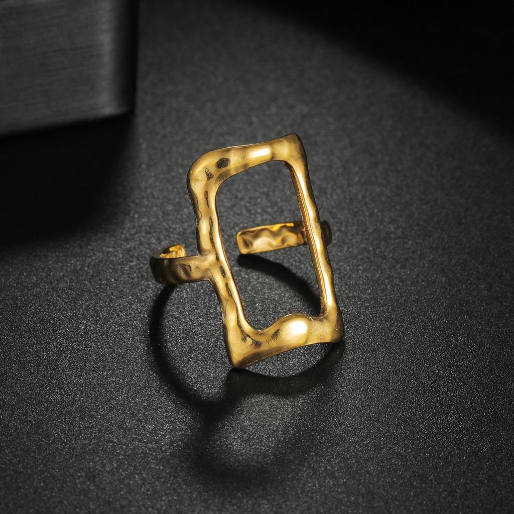 Adjustable Non-Fade Electroplated Couple's Ring