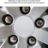 4pcs ABS Wheel Center Caps Silver Tone Rim Hub Caps Durable Wheel Center Hub Caps  Universal Fit