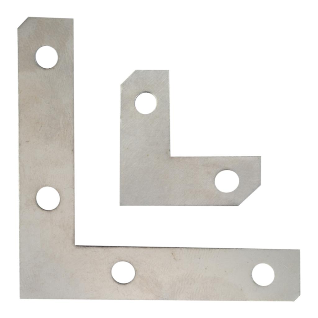 1 Set L Shaped Iron Corner Protectors 26mm/50mm Flat Fixing Mending Repair Plates Brackets for Table Jewelry Box Wooden Case