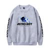 Women Men's Astro Bot Print Hoodies Round Neck Hooded Sweatshirts Man Pullover Male Top Streetwear Outdoor Tracksuit