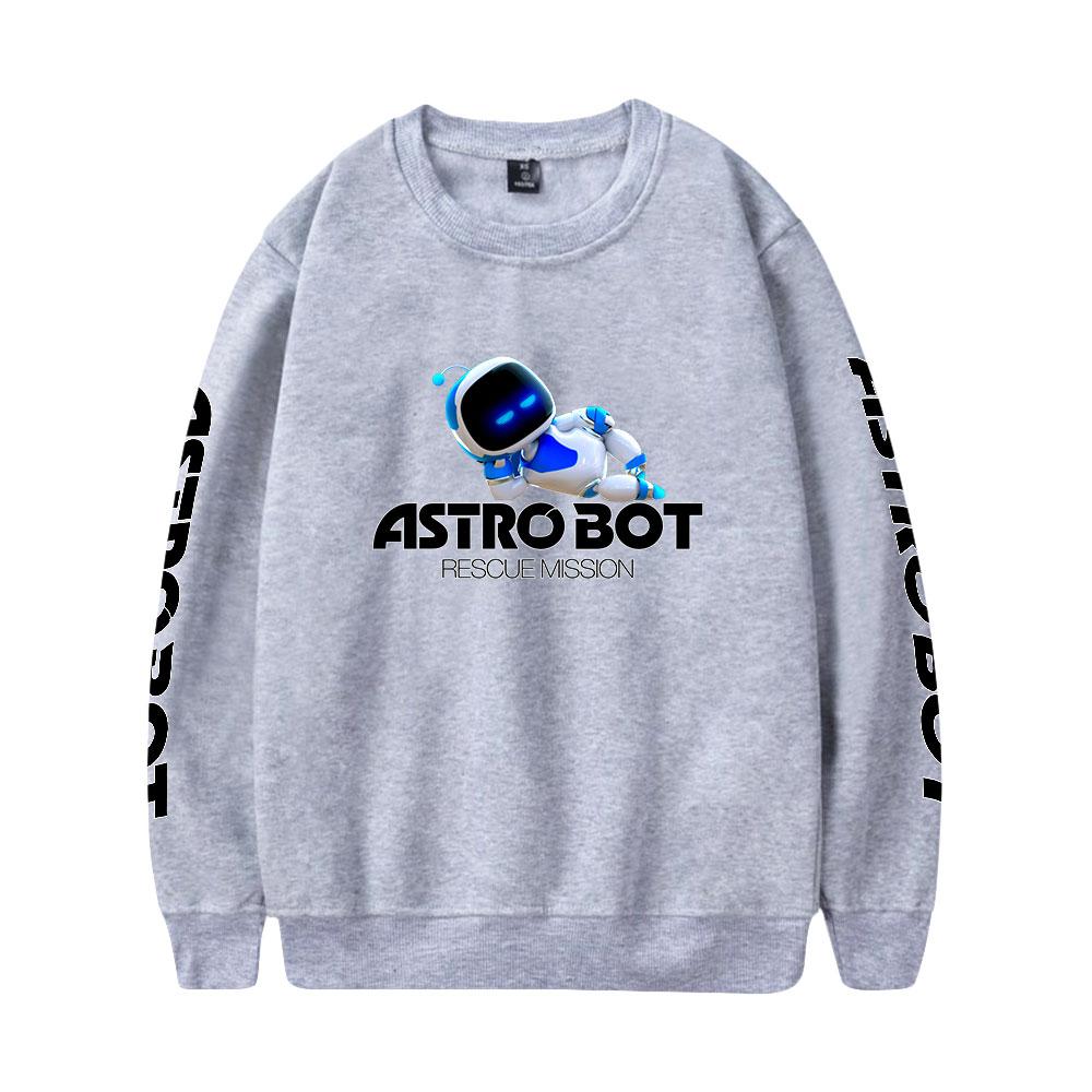 Women Men's Astro Bot Print Hoodies Round Neck Hooded Sweatshirts Man Pullover Male Top Streetwear Outdoor Tracksuit