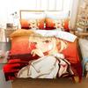Lycoris Recoil Zestaw Pościeli Pojedynczy Bliźniak Pełny Queen King Size Zestaw na Łóżko Dorosły Dziecko Sypialnia Zestawy Poszewek na Kołdrę 3D Anime Zestaw Prześcieradeł