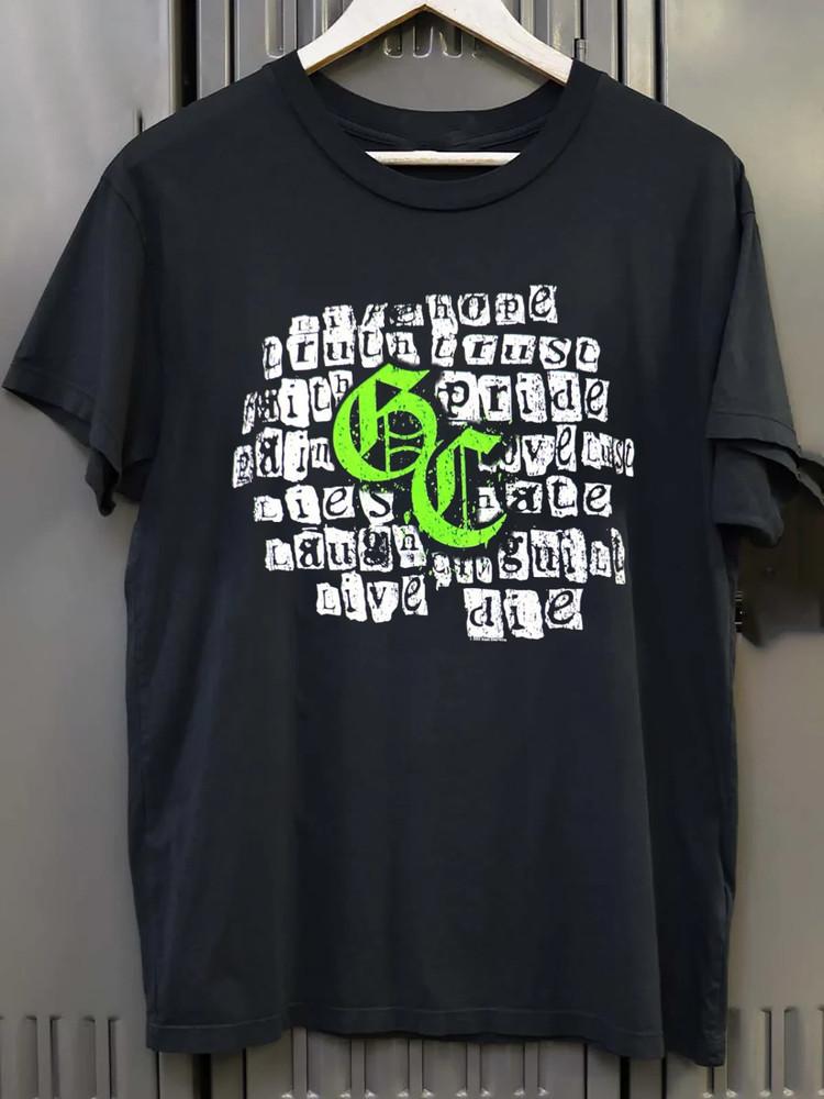 

Good Charlotte Tour Band Lyrics T Shirt Full Size S-4XL M