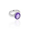 Purple Amethyst Ring, Solid 925 Sterling Silver Ring, Women Promise Ring, Dainty Ring, Birthstone Ring, Birthday Gift Ring, Gift For Her