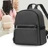Mini Backpack with Front Zip Pocket and Textured Fabric Stylish Daily Bag for Women and Students