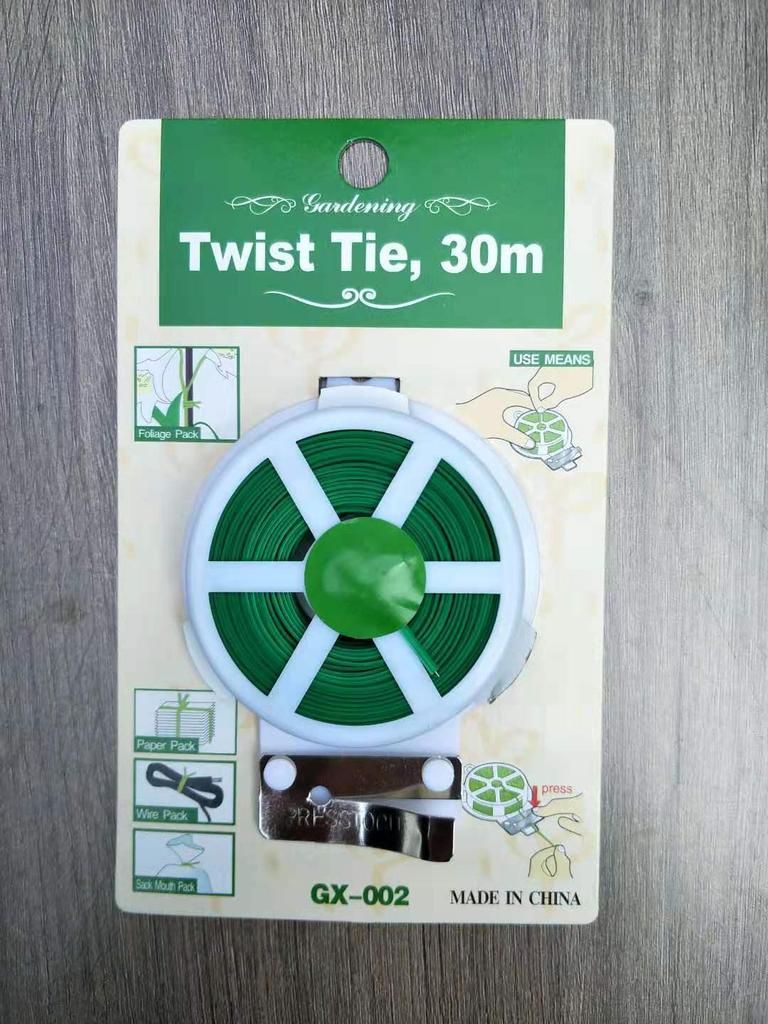 Self-Cutting Green Plastic-Coated Iron Wire for DIY Flower Support, 30M & 50M