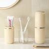 New Cream Wind Portable Travel Mouthwash Cup Brushing Cup Washing Toothset Toothpaste Toothbrush Storage Box