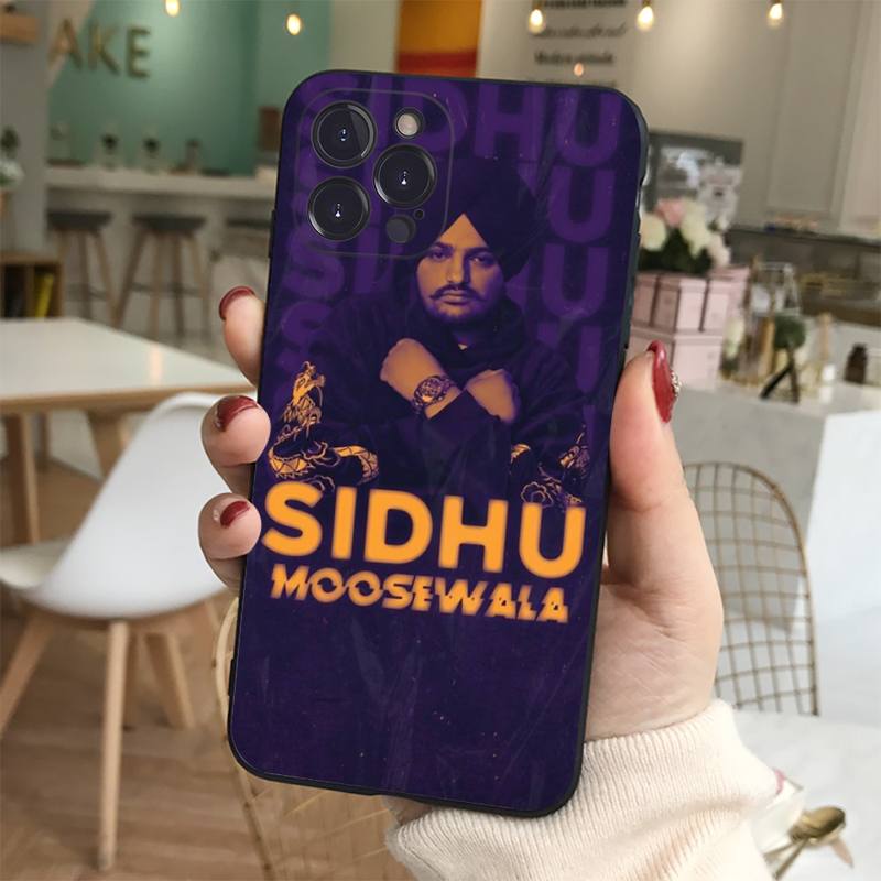 Indian Rapper Sidhu Moose Wala Phone Case Silicone Soft for iphone 14 13 12 11 Pro Mini XS MAX 8 7 6 Plus X XS XR Cover