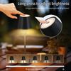 Rechargeable LED Table Lamp Touch Desk Light 3 Colors Dimmable For Home Bar Dinner Bedroom Bedside Ambient Decor Lighting