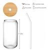 Coca Cola Cup Bamboo Cap Glass Cold Drink Juice Beer Ice American Cup High Borosilicate Coffee Milk Tea Cup