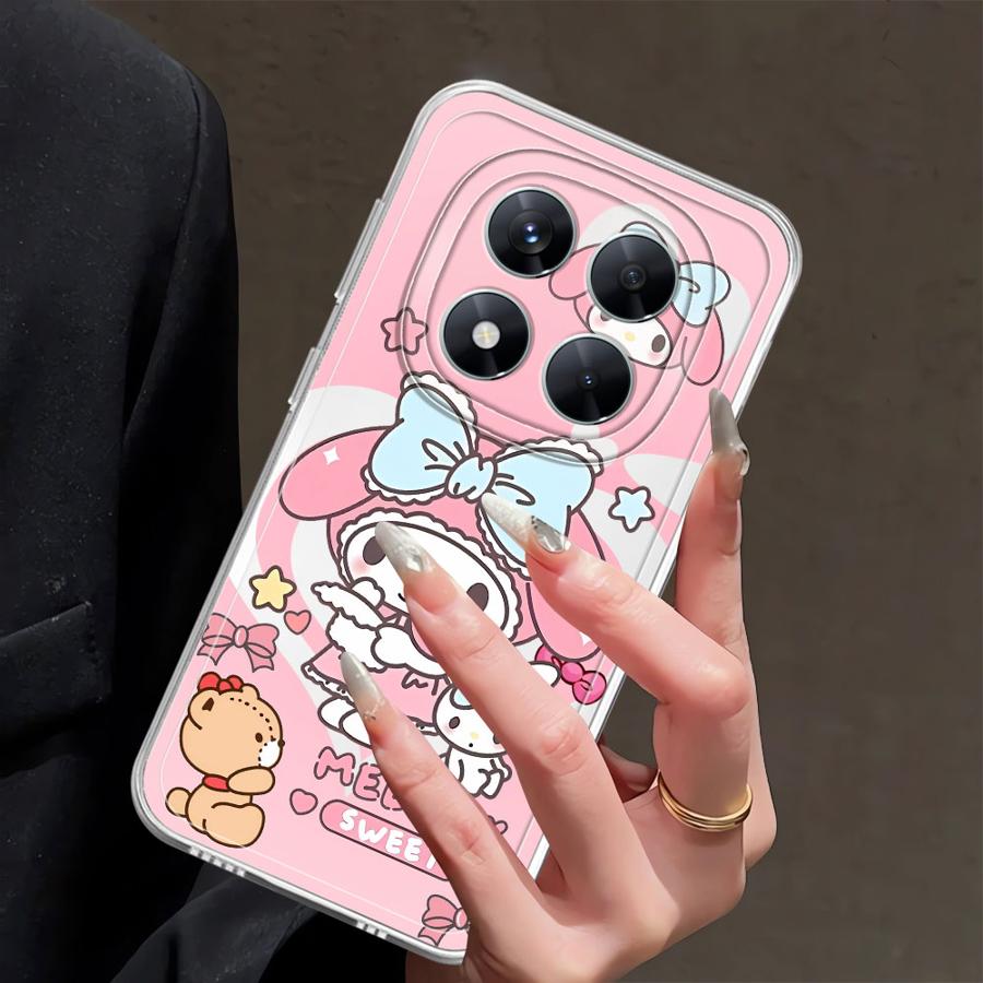 Cartoon Kuromi My Melody Soft Phone Cover Case for Xiaomi Redmi Note 14 Pro Plus 12 13C A4 10S 9 10 11S 12S 11 Note 13 14C