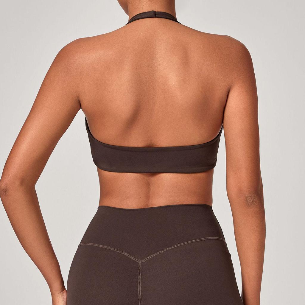 Cross-Border Sports Breathable Yoga Bra - Hanging Neck, Beautiful Back, Outdoor Running & Fitness Top