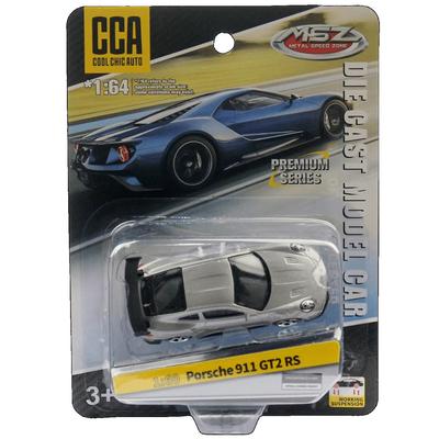 Серія 1/64 Porsche 911 GT2 RS Гоночний автомобіль Іграшкова модель Литий метал Металевий сплав Вільні колеса Колекція Подарунок для дітей Хлопчиків