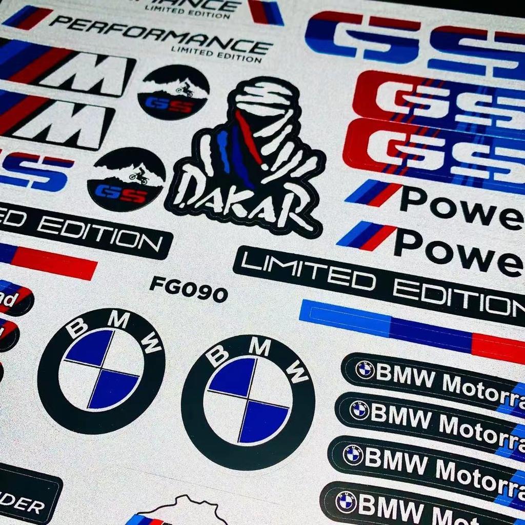 For BMW M Performance Decorative Car Stickers BMW Car Interior Modification Waterproof Locomotive Fuel Tank Reflective Stickers