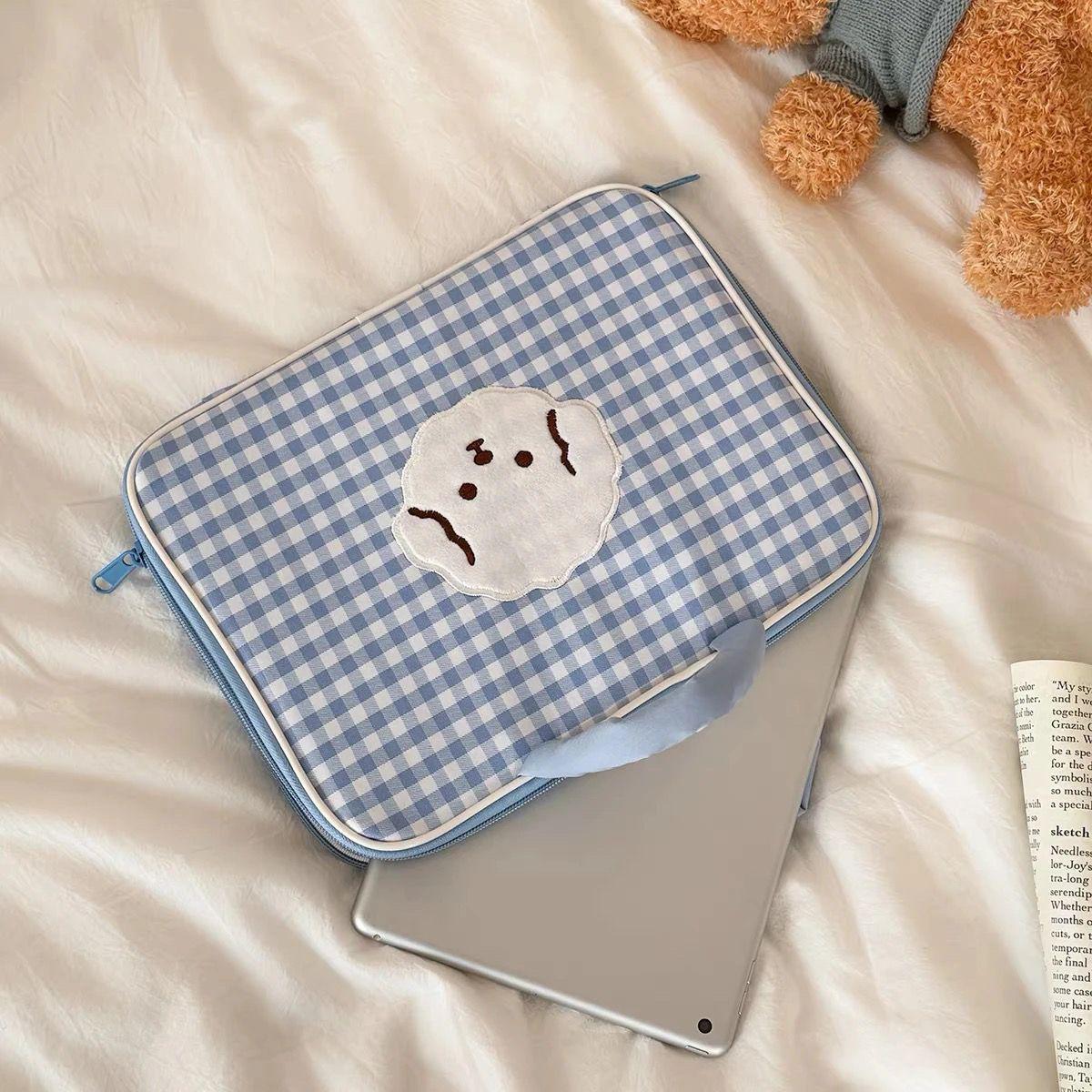 

Cute Cartoon Protective Sleeve for 11-inch iPad Pro & 14-inch Laptops Small: Fits 8-12.8 inches синий
