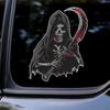 Adesivo per Auto Morte con Falce Decalcomania in Vinile Impermeabile Finestrino Posteriore Moto Camper Paraurti Camion Decorazione Laptop Y77