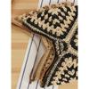Women Straw Tote Bag Large Capacity Vintage Vacation Shoulder Bag Everything Casual Handbag Designer Hollow Summer Beach Bag