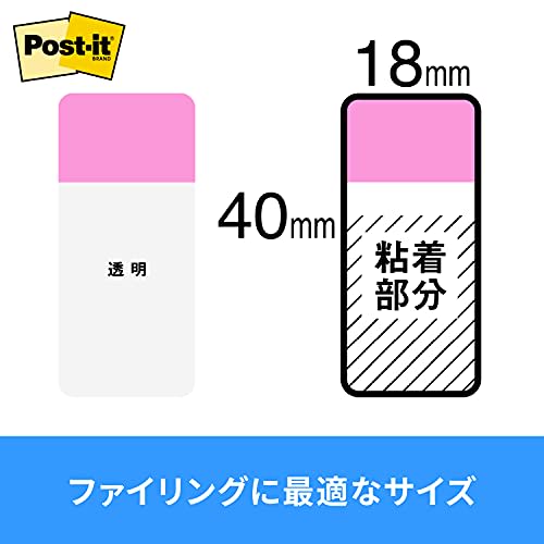 Post-it Film Samolepící bločky Super odolné Tlusté Růžové Zelené Oranžové 40 x 18 mm 10 listů x 3 podložky 686S-2