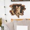 Cartoon Cute Cute Broken Wall Cat Sticker Bedroom Living Room Porch Background Landscaping Wall Sticker