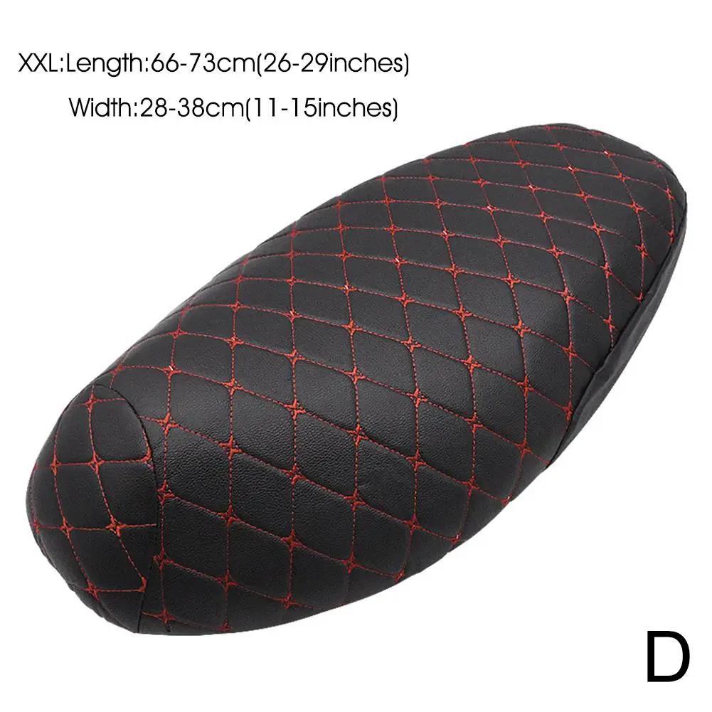 Motorcycle Cover Pu Leather Motor Waterproof Moto Scooter Cushion Sunproof Pad Cushion Cover S V1o9