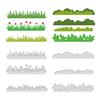 Grass Carbon Steel Cutting Dies Stencils for DIY Scrapbooking Photo Album Decorative Embossing Paper Card Stainless Steel Color