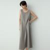 Sancai Minimalist Acetate Sleeveless Maxi Dress
