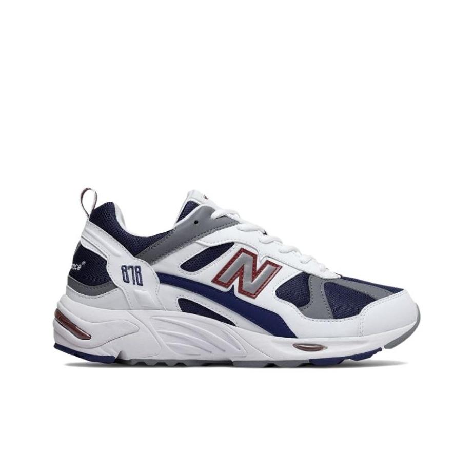 New Balance Nb 878 Minimalistyczne Wygodne Sportowe Buty Casual Niskie Trampki Unisex Biało-Niebieskie CM878RSD