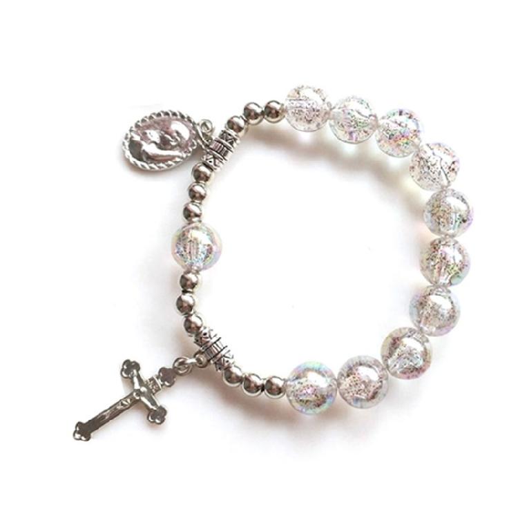 Catholic Necklace Rosary Bracelets for Women Christian Jewelry Baptisms