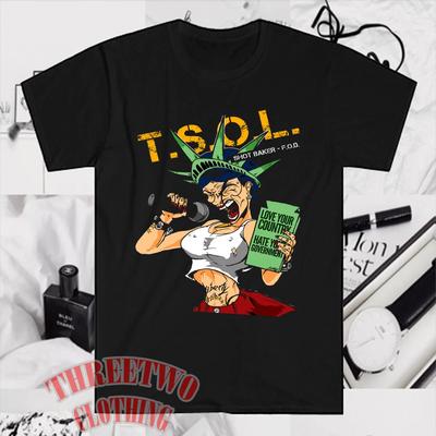 TSOL T.S.O.L. Liebe dein Land Herren Schwarz Größe S bis 5XL