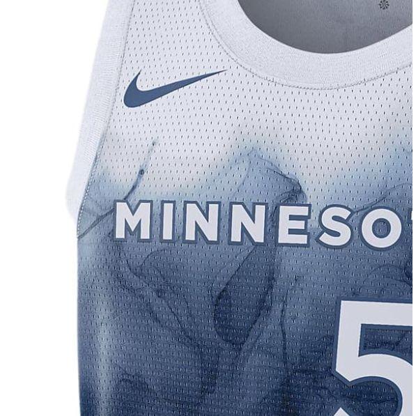 Nike Printed Letter Round Neck Sleeveless Basketball Jersey Fan Edition 2023/24 Season Minnesota Timberwolves Anthony Edwards 5 Men Jersey DX8510-481