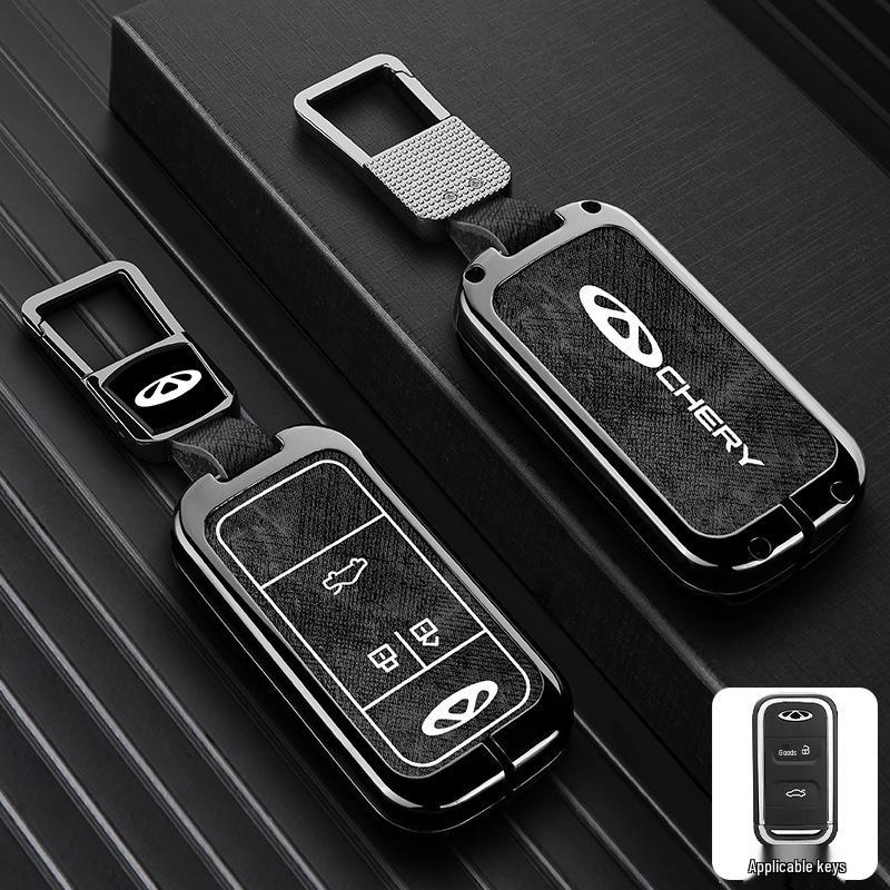 Zinc Alloy Key Shell Covers for Chery, Tiggo 8, 7 Plus - Full Coverage, 5x Anti-Drop Protection