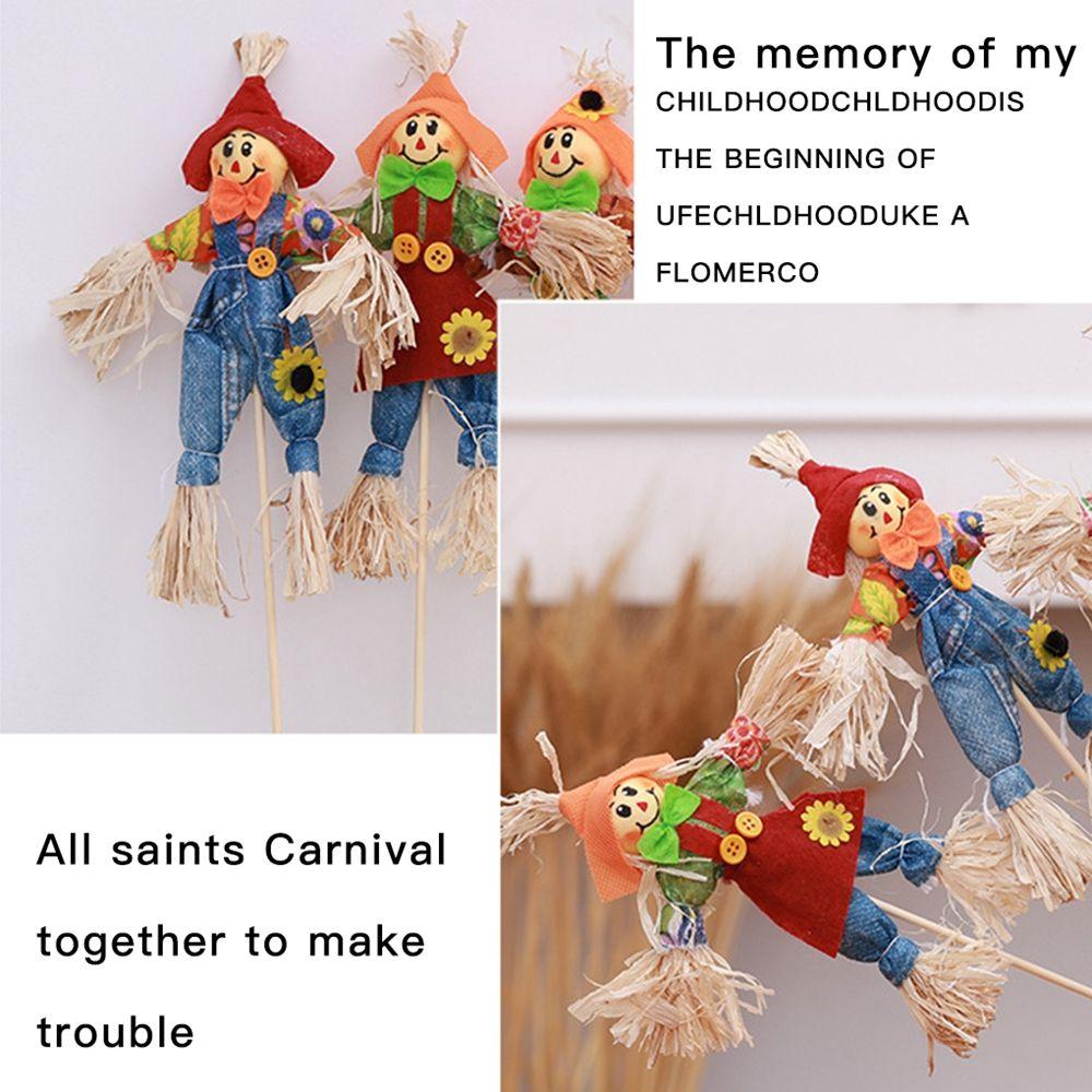 Autumn For Party Scare Crow School Scarecrow Halloween Decoration Home Ornament Thanksgiving Day
