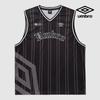 Sleeveless Graphic STripe T shirT Black Ur321csl71 Blk0