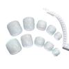 Summer Silver Glitter Flash Toenail Tips: Wearable, Removable European & American Manicure Nail Patches