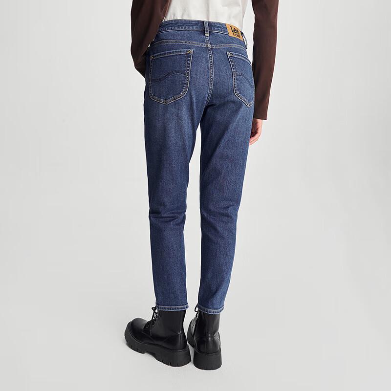 Lee 413 Women's High-Waist Slim Straight Brushed Jeans