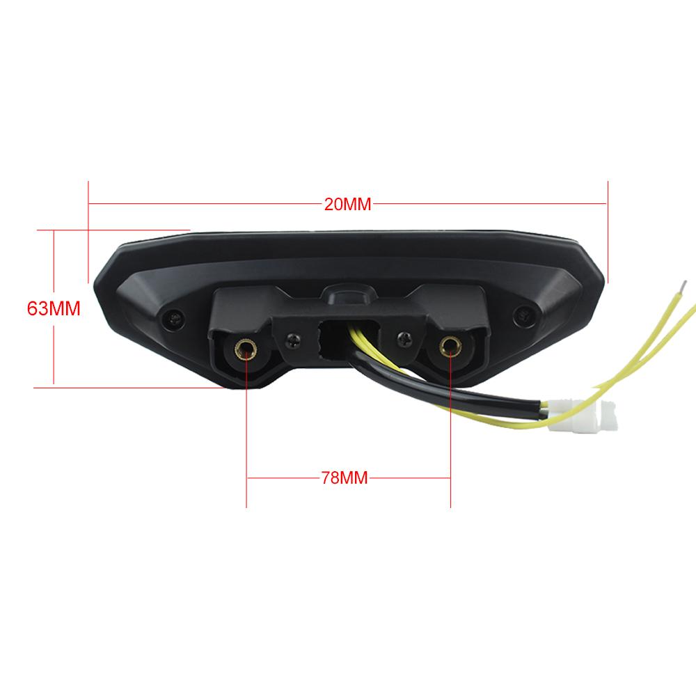 Led Tail Brake Turn Signals Light For YAMAHA FZ09 MT09 FJ09 FZ10 MT10 Smoke Lens