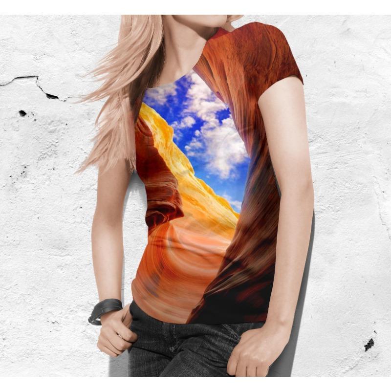 Summer Color Gradient Heart 3D Print T-shirts Women Streetwear Casual Fashion Y2k Short Sleeve T Shirt O-neck Tees Tops Clothing