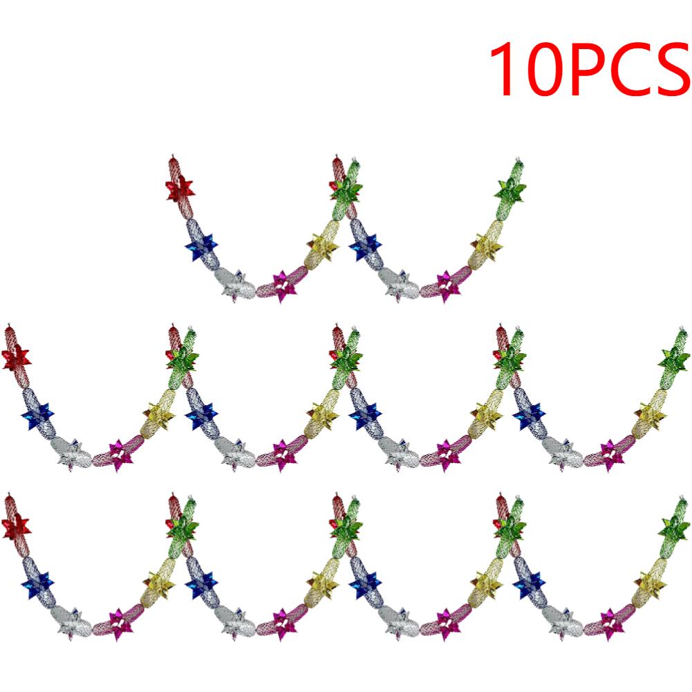 1-20Pcs Foil Garland Christmas Garland Home Decoration Ceiling Hanging Decor Christmas Wreath Decorative Garlands Party Supplies