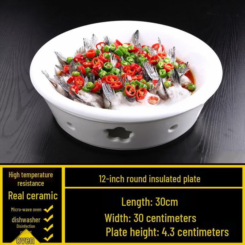 White Ceramic Restaurant Dinner Plate