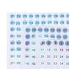 Etiquetas a laser à prova d'água número 1-300 adesivos esmalte batom etiquetas numéricas