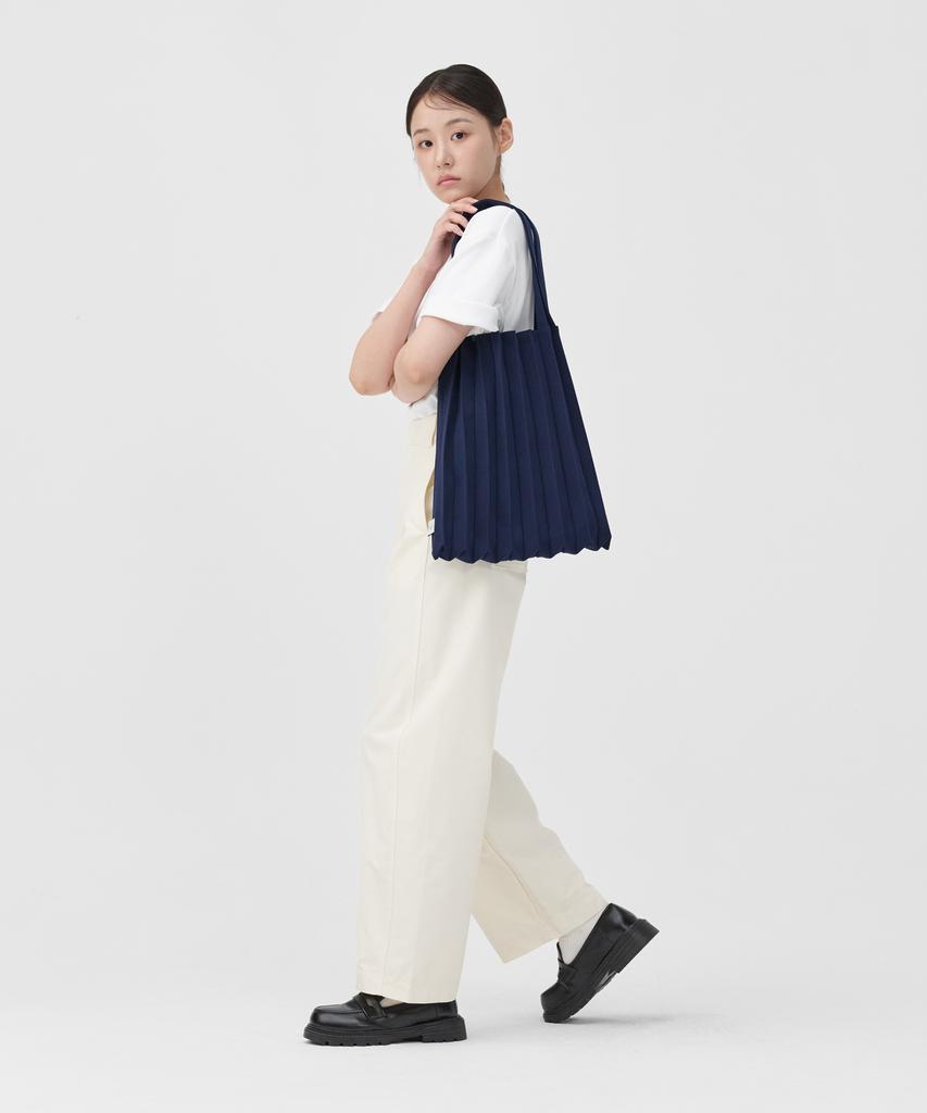 Pleatsmama New Shoulder Bag Navy