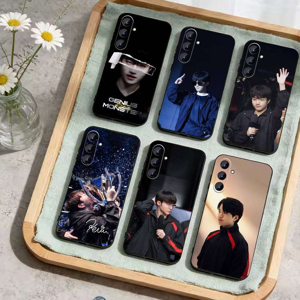 Faker Phone Case For Samsung Galaxy A73,21,22,32,71,53,52,51,80,5G Soft Black Cover