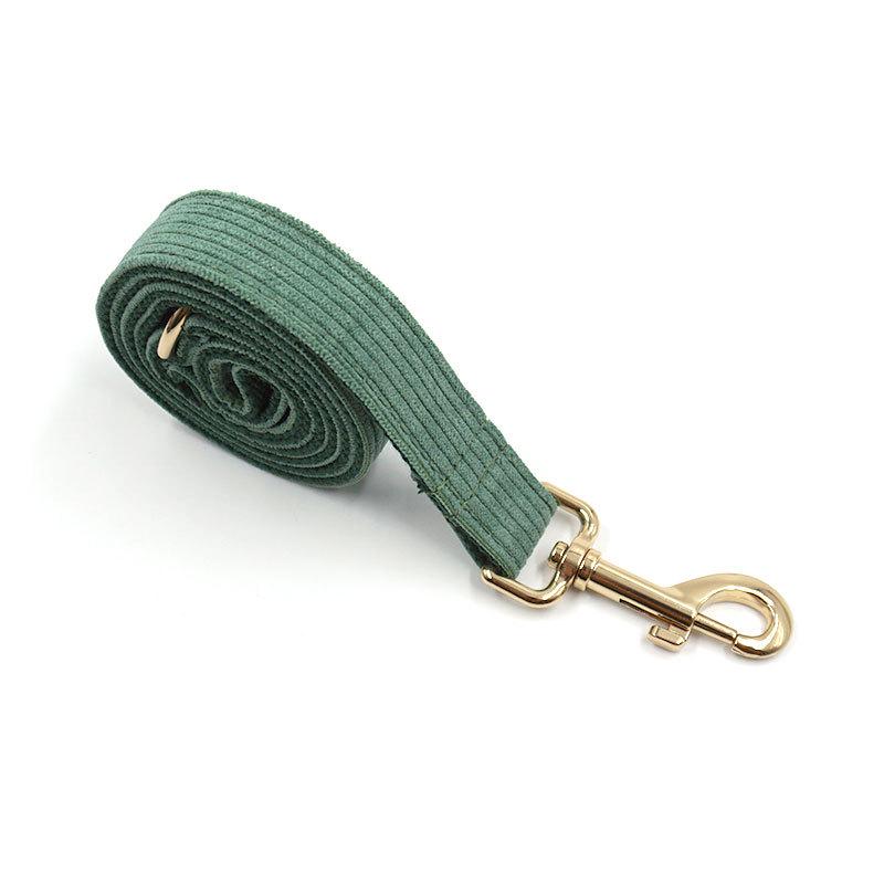Mihala Boss Corduroy Dog Leash with Zinc Alloy Hook - Sturdy Pet Rope Extra Large