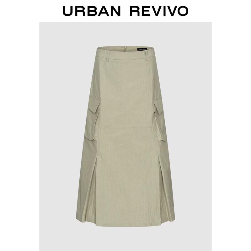 

UR Women s Trendy Utility Pleated Midi Skirt L